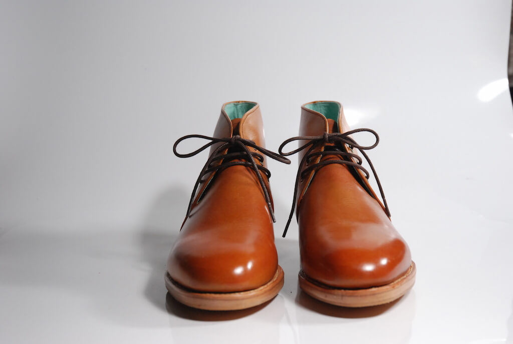 焦糖色查卡及踝手工訂製靴