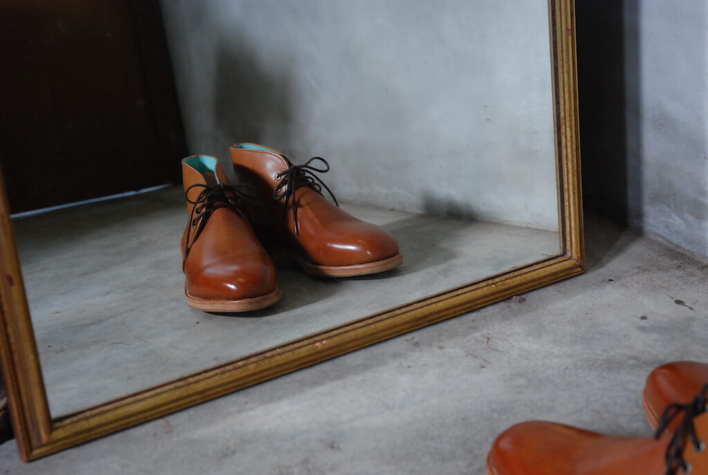 焦糖色查卡及踝手工訂製靴