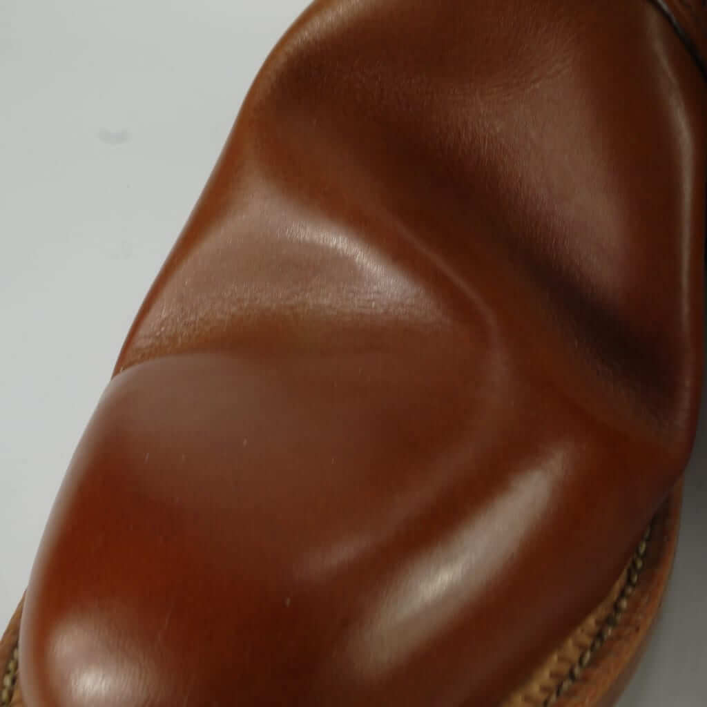 “手工焦糖色凹折效果查卡短靴”