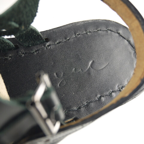 夏天女用黑色編織皮革涼鞋