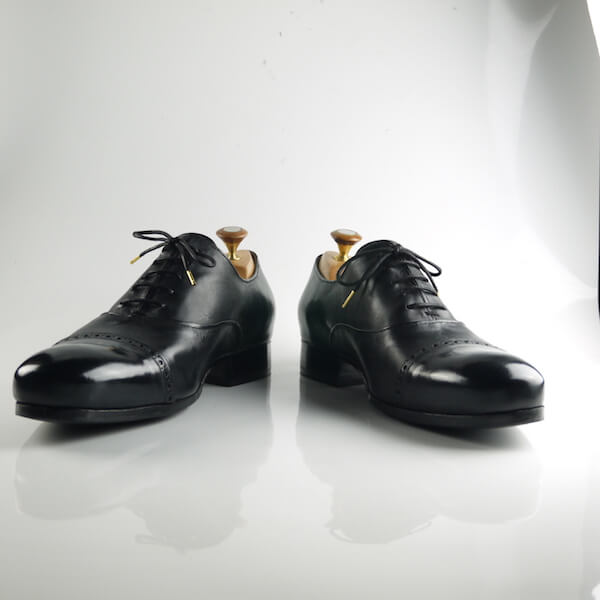 黑色羊皮舒適牛津紳士鞋