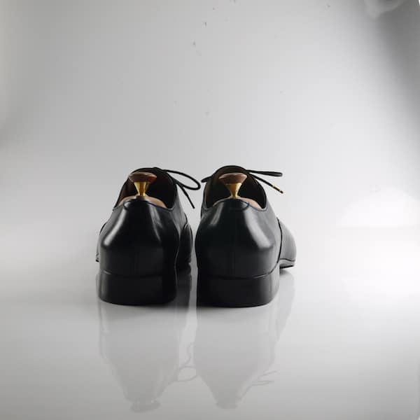 黑色羊皮舒適牛津紳士鞋