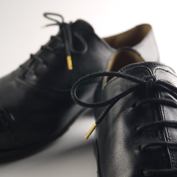 黑色羊皮舒適牛津紳士鞋
